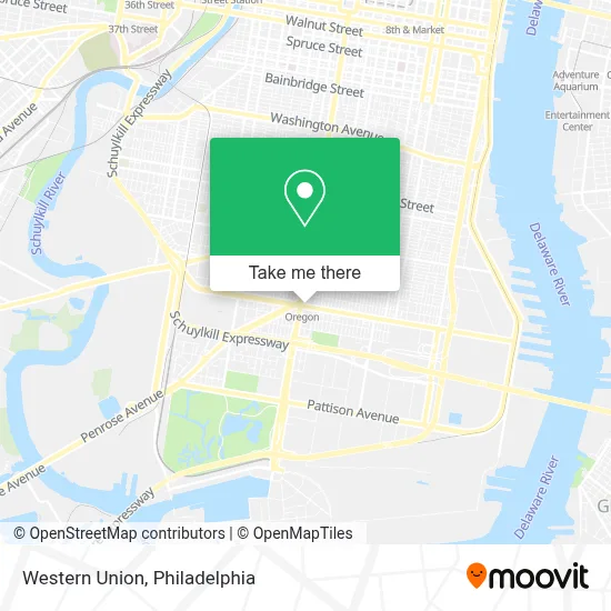 Western Union map