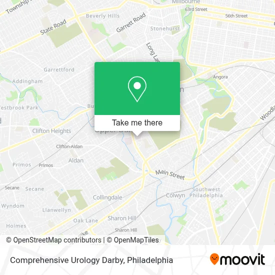 Comprehensive Urology Darby map