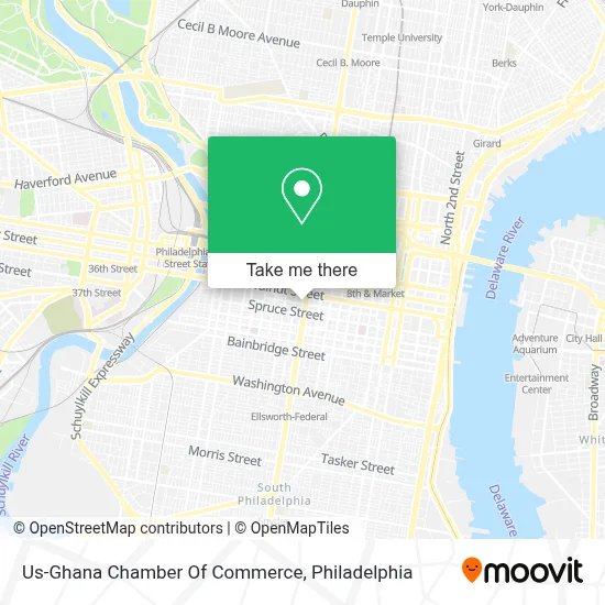 Us-Ghana Chamber Of Commerce map