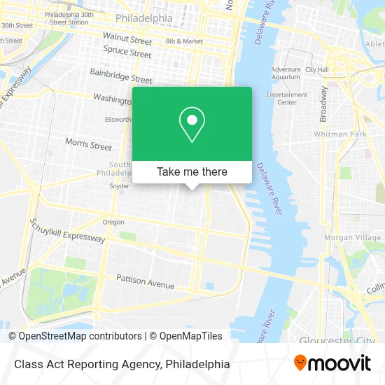 Class Act Reporting Agency map