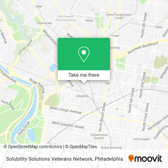 Solubility Solutions Veterans Network map