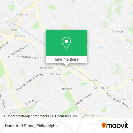 Hand And Stone map