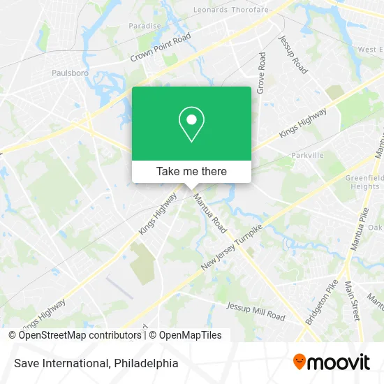 Save International map