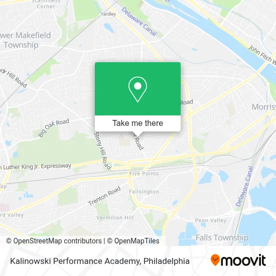 Kalinowski Performance Academy map
