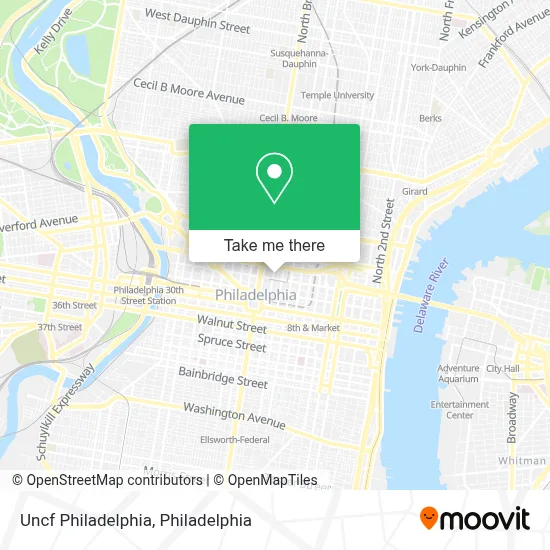 Uncf Philadelphia map