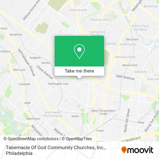 Tabernacle Of God Community Churches, Inc. map