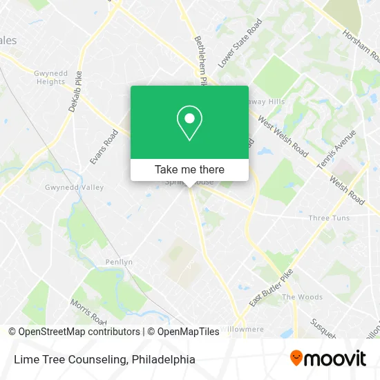 Lime Tree Counseling map
