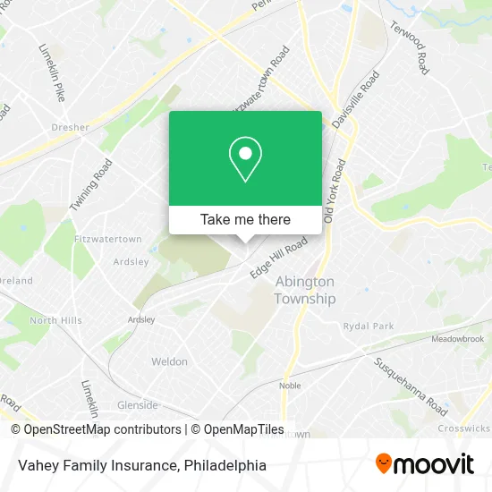 Vahey Family Insurance map
