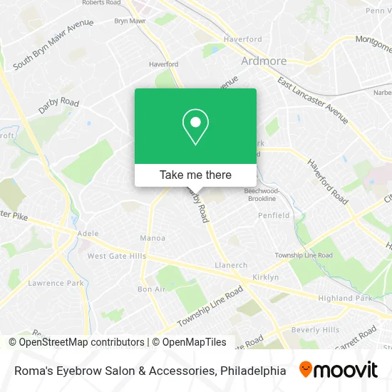 Roma's Eyebrow Salon & Accessories map