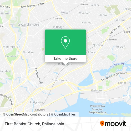 First Baptist Church map