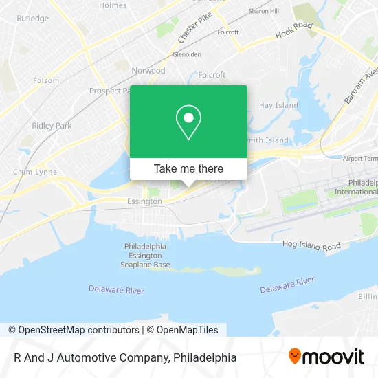 R And J Automotive Company map