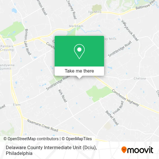 Delaware County Intermediate Unit (Dciu) map