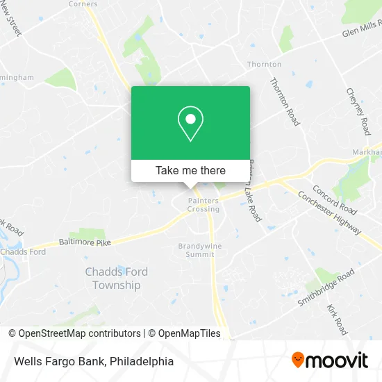 Wells Fargo Bank map