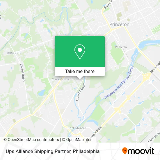 Ups Alliance Shipping Partner map