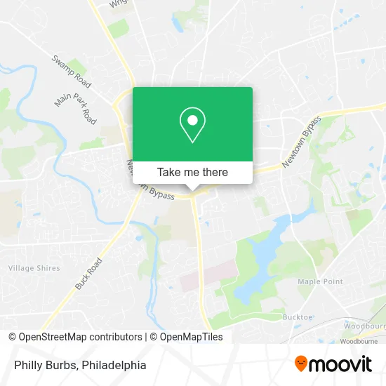 Philly Burbs map
