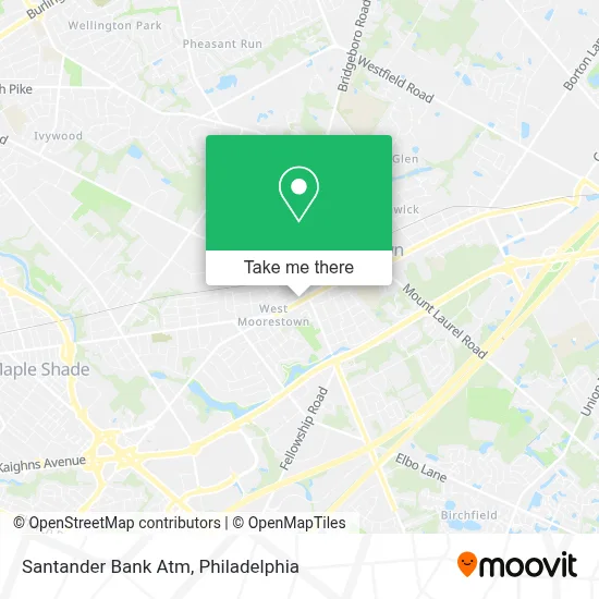 Santander Bank Atm map