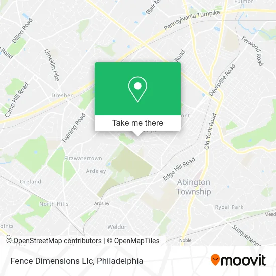 Fence Dimensions Llc map
