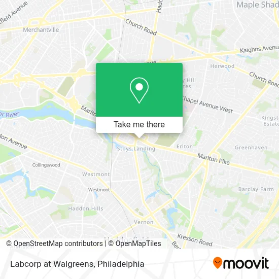 Labcorp at Walgreens map