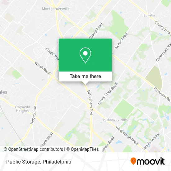 Public Storage map