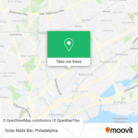 Solar Nails Bar map