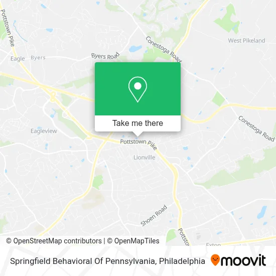 Springfield Behavioral Of Pennsylvania map