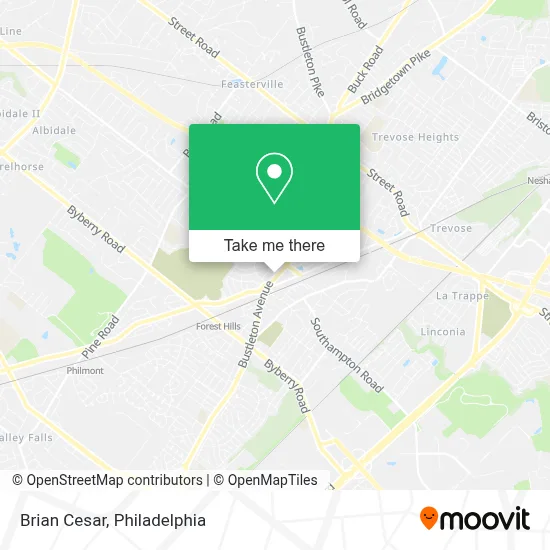 Brian Cesar map