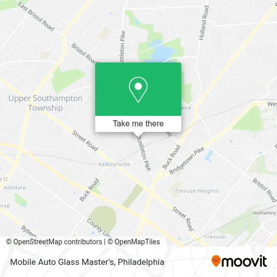 Mobile Auto Glass Master's map