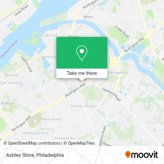 Ashley Store map