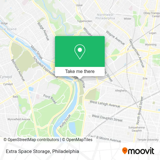 Extra Space Storage map