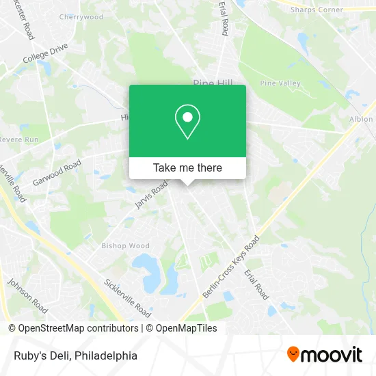 Ruby's Deli map