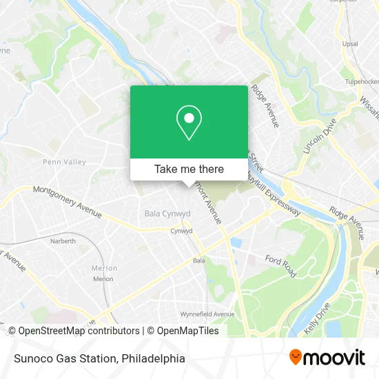 Sunoco Gas Station map