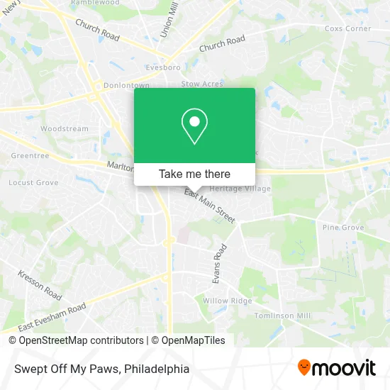 Swept Off My Paws map