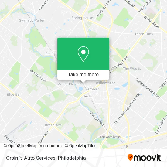 Orsini's Auto Services map