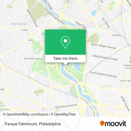Parque Fairmount map
