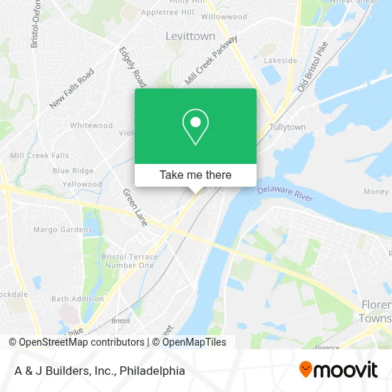 A & J Builders, Inc. map