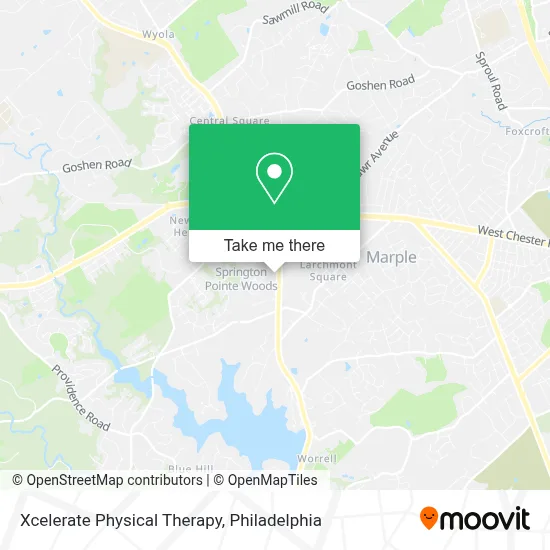 Xcelerate Physical Therapy map