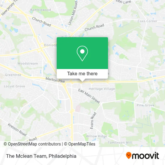 The Mclean Team map