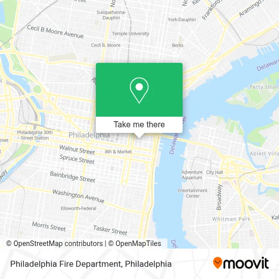Philadelphia Fire Department map