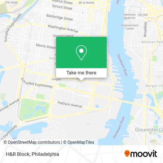 H&R Block map