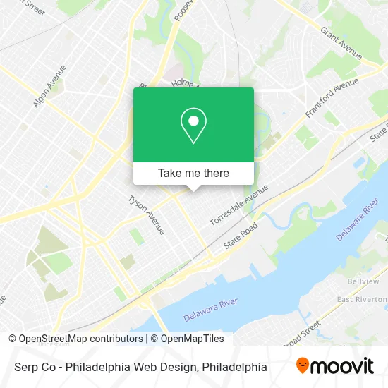 Serp Co - Philadelphia Web Design map