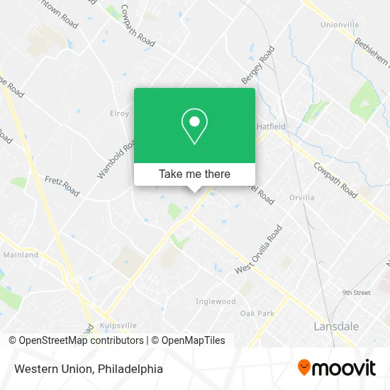 Western Union map