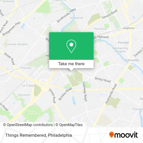 Things Remembered map