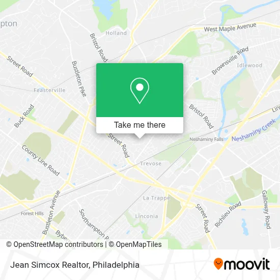 Jean Simcox Realtor map