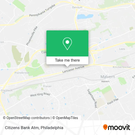 Citizens Bank Atm map