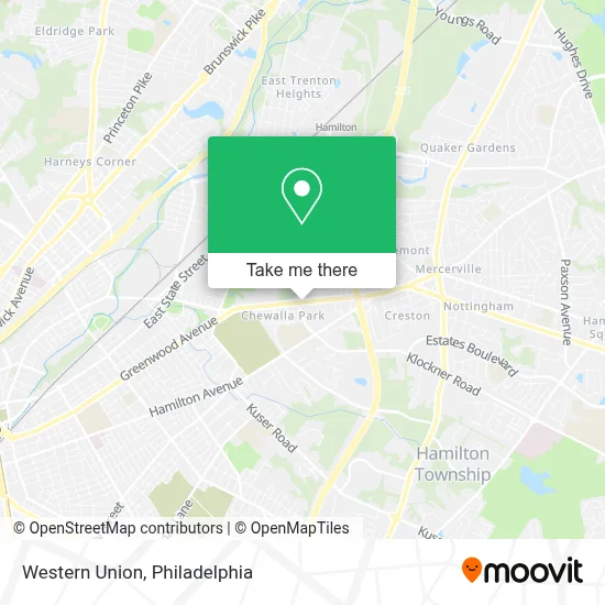 Western Union map