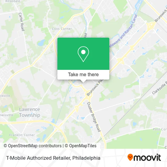 T-Mobile Authorized Retailer map