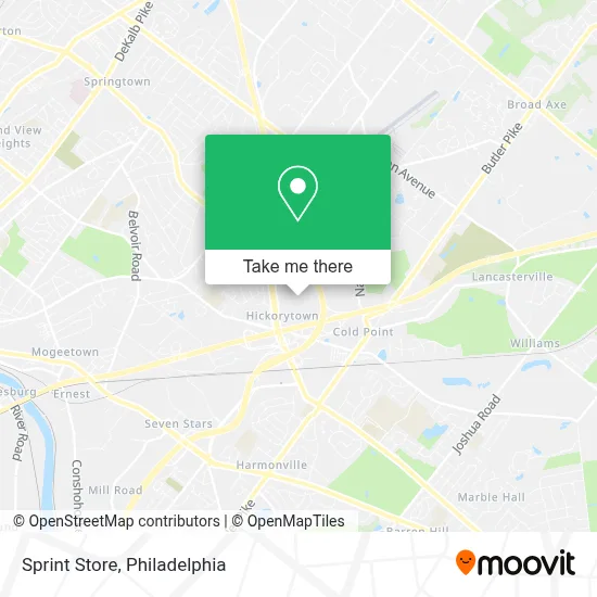 Sprint Store map