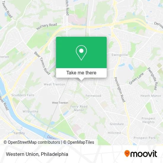 Western Union map