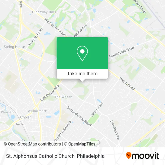 St. Alphonsus Catholic Church map