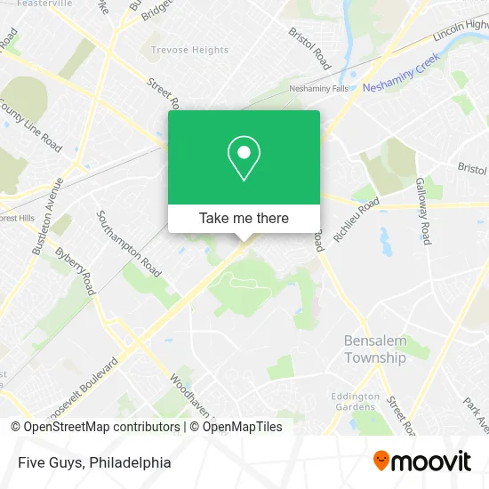 Five Guys map